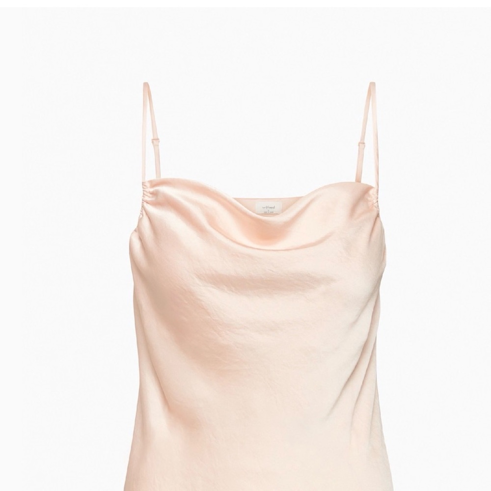 Wilfred Pale Blush Cowl Neck Satin Cami